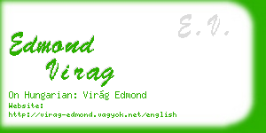 edmond virag business card
